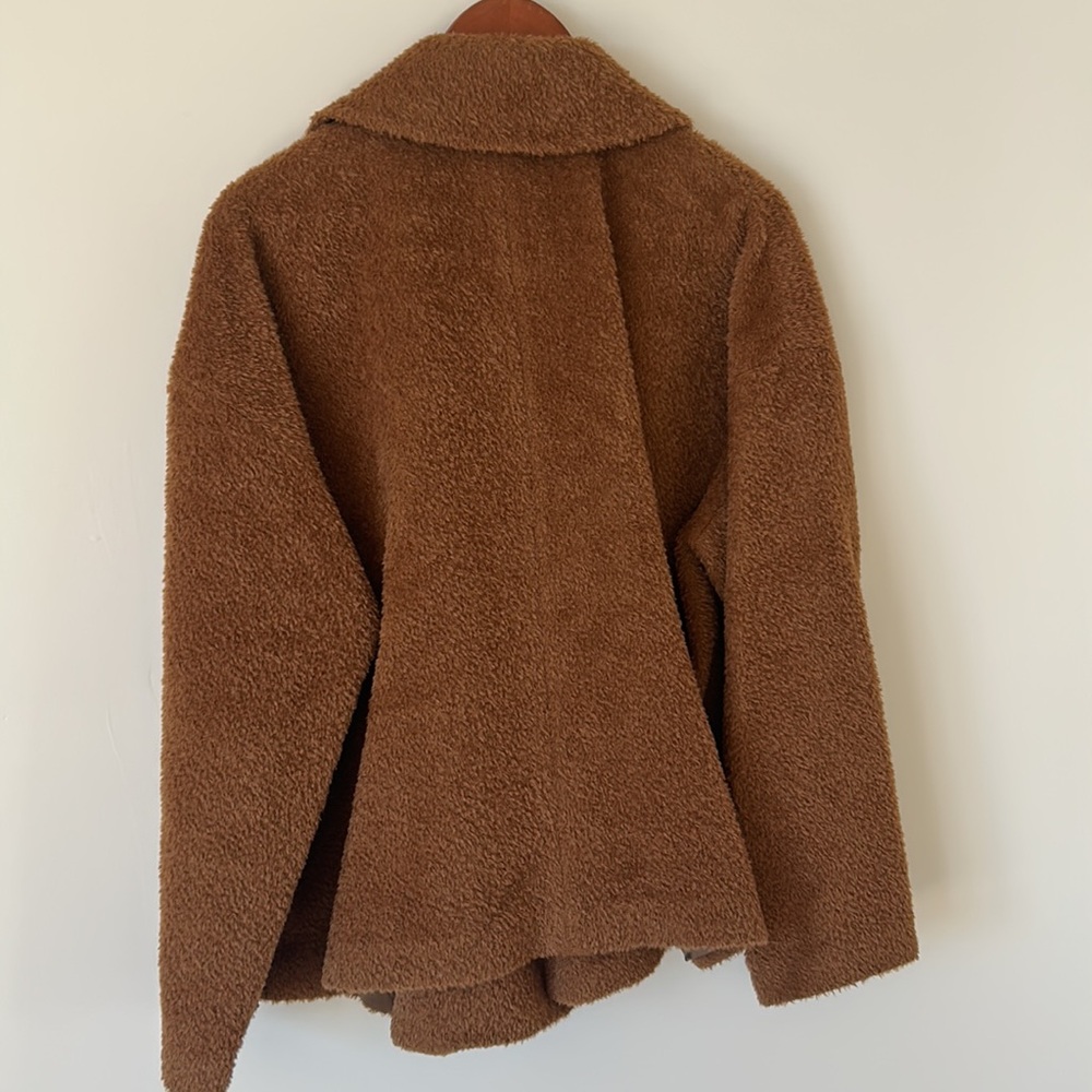 Eileen Fisher Notch Collar Sheared Suri Alpaca Jacket Size L used, no tags - Picture 11 of 14